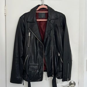 💯 Authentic All Saints Leather Jacket